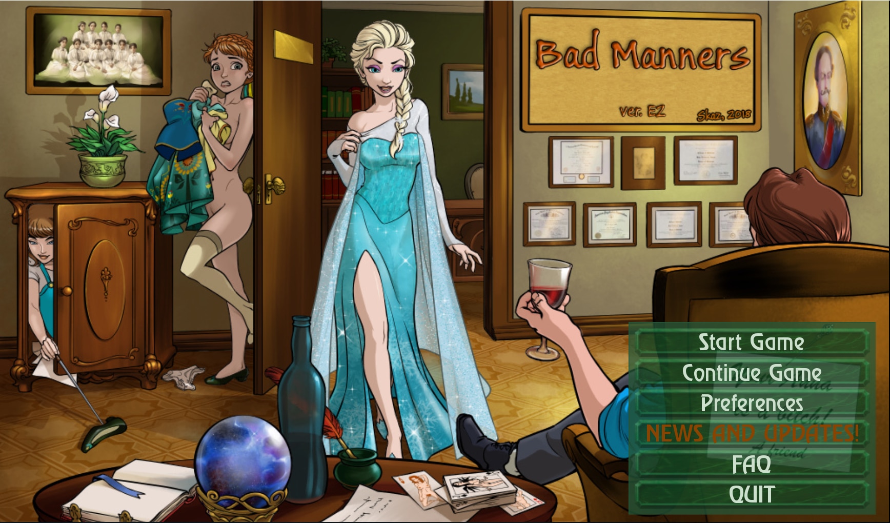 Bad manners porn game