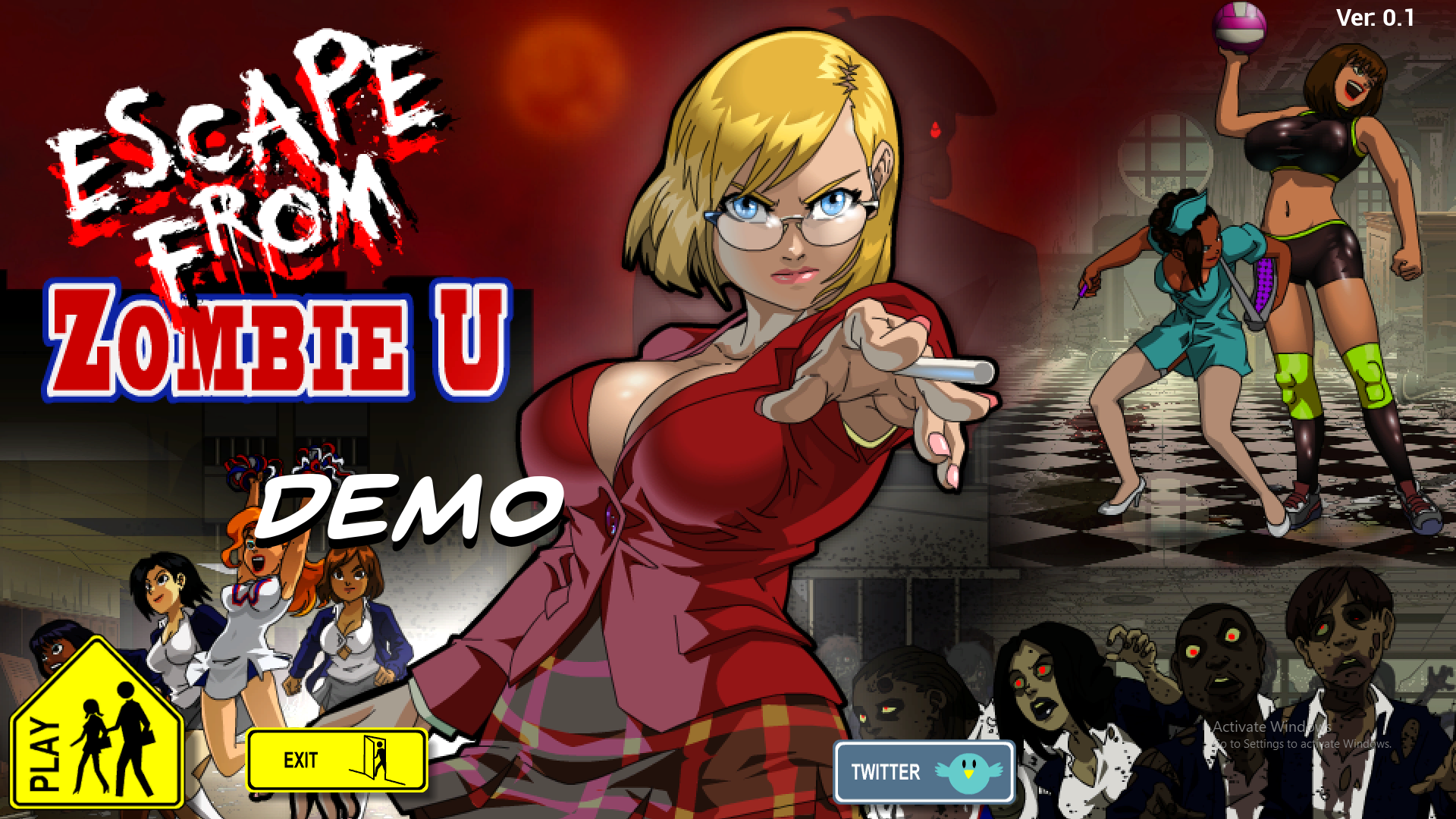 Zombie Hentai Porn Free - Adultgamesworld: Free Porn Games & Sex Games Â» Escape From Zombie  U:reloaded â€“ New Version 0.2.0 [SodaAnimations]
